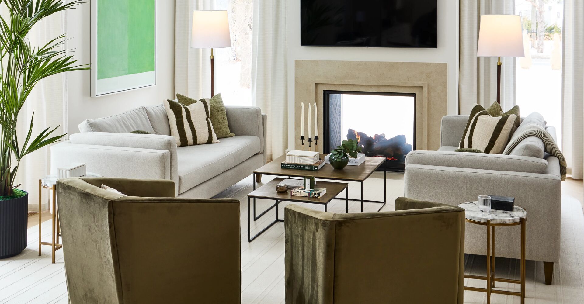 GlucksteinHome Beckett sofa living room